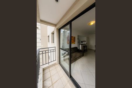 Sacada da Sala de apartamento à venda com 1 quarto, 55m² em Cambuí, Campinas