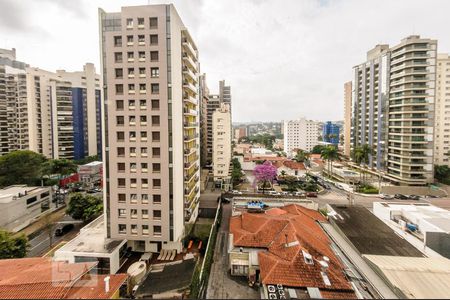 Vista da Sacada de apartamento à venda com 1 quarto, 55m² em Cambuí, Campinas