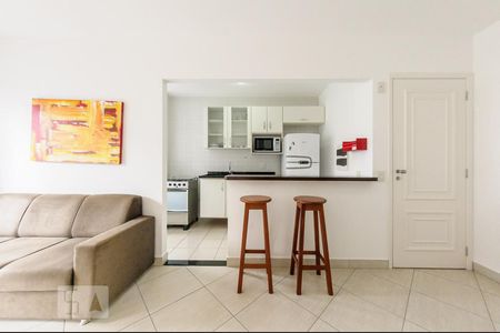 Sala de apartamento à venda com 1 quarto, 55m² em Cambuí, Campinas