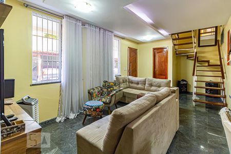 Sala de casa de condomínio à venda com 4 quartos, 111m² em Taquara, Rio de Janeiro