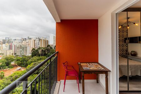 Varanda da Sala de kitnet/studio para alugar com 1 quarto, 25m² em Consolação, São Paulo