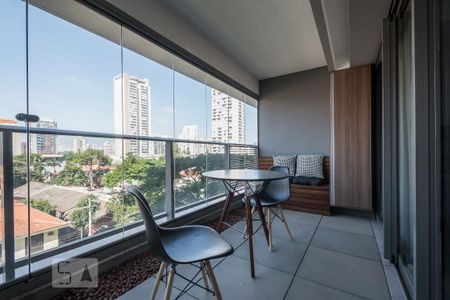 Studio para alugar com 41m², 1 quarto e sem vagaVaranda