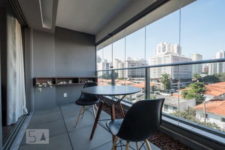 Studio para alugar com 41m², 1 quarto e sem vagaVaranda