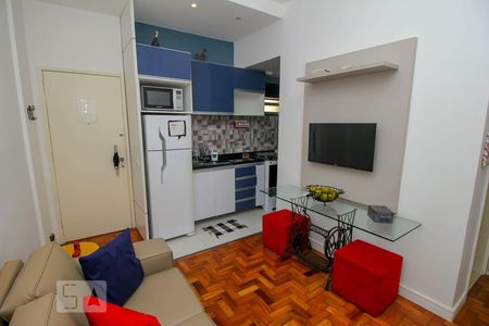 Sala de apartamento para alugar com 1 quarto, 31m² em Flamengo, Rio de Janeiro