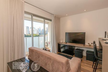 Sala de kitnet/studio para alugar com 1 quarto, 33m² em Chácara Santo Antônio (zona Sul), São Paulo