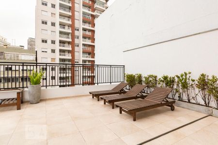 Studio para alugar com 21m², 1 quarto e sem vaga Studio para alugar com 21m², 1 quarto e sem vagaÁrea comum - Solarium