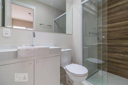 Banheiro Social de apartamento para alugar com 1 quarto, 53m² em Alphaville Empresarial, Barueri