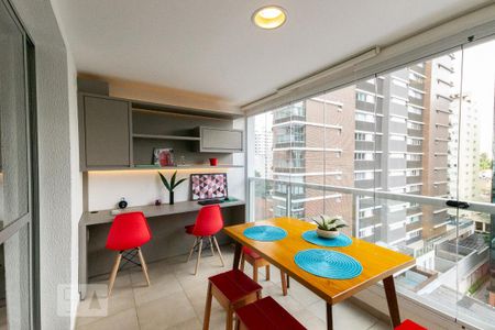 Varanda de apartamento para alugar com 1 quarto, 37m² em Moema, São Paulo