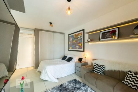 Sala e Quarto de apartamento para alugar com 1 quarto, 37m² em Moema, São Paulo
