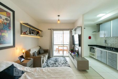 Sala e Quarto de apartamento para alugar com 1 quarto, 37m² em Moema, São Paulo
