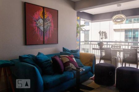 Sala de apartamento para alugar com 1 quarto, 74m² em Cidade Monções, São Paulo