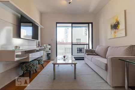 Sala de apartamento à venda com 1 quarto, 48m² em Pinheiros, São Paulo