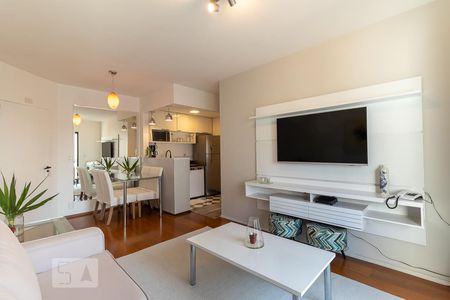 Sala de apartamento à venda com 1 quarto, 48m² em Pinheiros, São Paulo