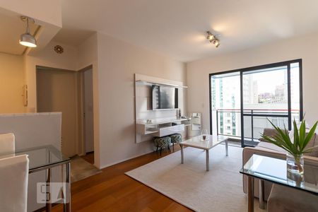 Sala de apartamento à venda com 1 quarto, 48m² em Pinheiros, São Paulo