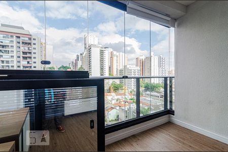 Varanda de kitnet/studio para alugar com 1 quarto, 25m² em Cerqueira César, São Paulo