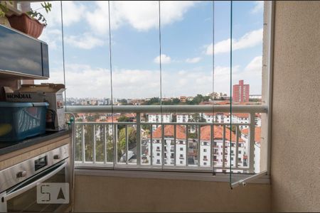 Varanda da Sala de apartamento para alugar com 2 quartos, 56m² em Vila Caraguatá, São Paulo