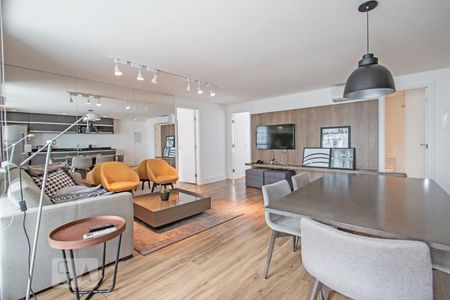 Sala, Sala de Jantar e Cozinha de apartamento para alugar com 2 quartos, 96m² em Cidade Monções, São Paulo