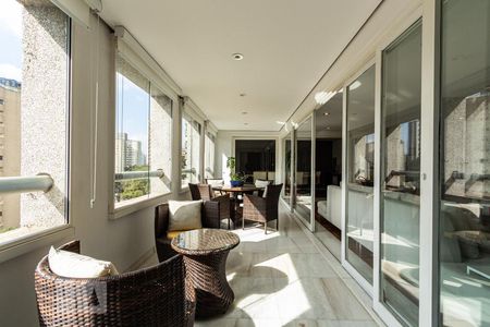 Varanda da Sala  de apartamento à venda com 4 quartos, 280m² em Jardim Londrina, São Paulo