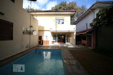 Fachada Posterior - Piscina de casa para alugar com 4 quartos, 280m² em Brooklin Paulista, São Paulo