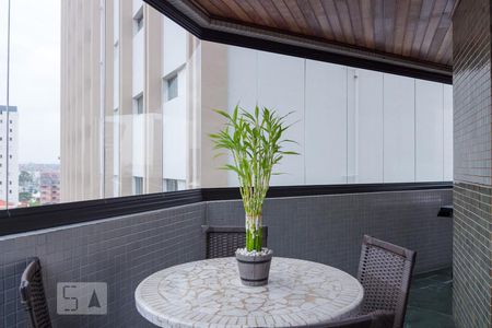 Varanda da Sala de apartamento à venda com 4 quartos, 240m² em Santo Antônio, São Caetano do Sul