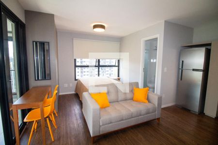 Sala / Quarto - Studio de kitnet/studio à venda com 1 quarto, 39m² em Campo Belo, São Paulo