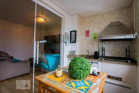 Varanda Gourmet de apartamento à venda com 4 quartos, 135m² em Vila Léa, Santo André