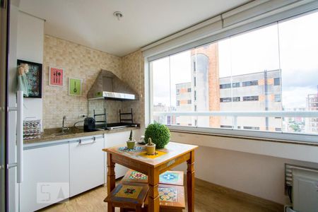 Varanda Gourmet de apartamento à venda com 4 quartos, 135m² em Vila Léa, Santo André