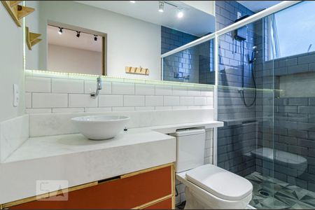 Banheiro de kitnet/studio à venda com 1 quarto, 38m² em Cerqueira César, São Paulo