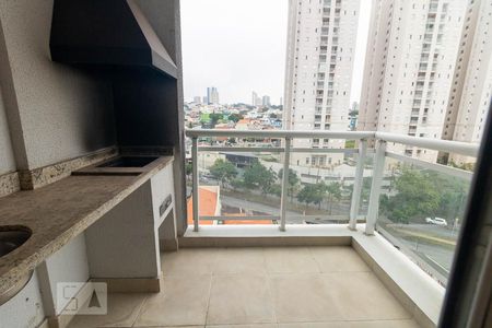 Varanda da Sala de apartamento à venda com 2 quartos, 63m² em Vila Pires, Santo André
