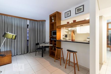 Sala de Apartamento com 1 quarto, 47m² Itaim Bibi