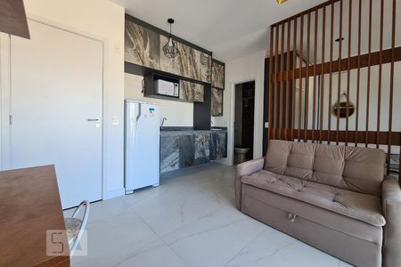 Sala e Cozinha de kitnet/studio para alugar com 1 quarto, 33m² em Jardim Faculdade, Sorocaba