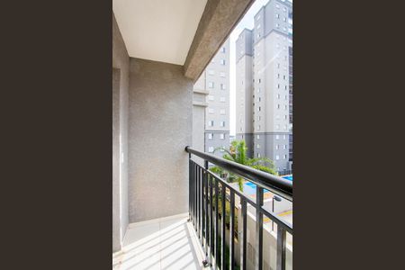 Varanda da sala de apartamento para alugar com 2 quartos, 50m² em Vila Metalurgica, Santo André