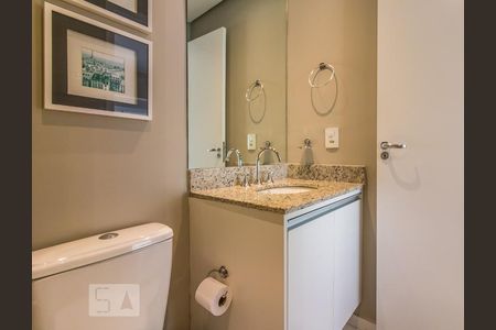 Banheiro de kitnet/studio à venda com 1 quarto, 42m² em Santa Cecília, São Paulo