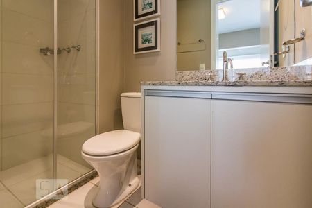 Banheiro de kitnet/studio à venda com 1 quarto, 42m² em Santa Cecília, São Paulo