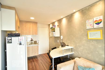Sala e cozinha de apartamento à venda com 1 quarto, 34m² em Mooca, São Paulo