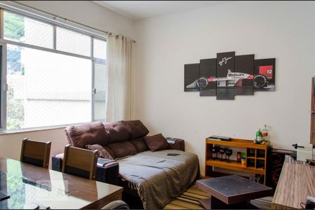 Sala de apartamento para alugar com 1 quarto, 61m² em Humaitá, Rio de Janeiro