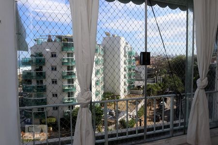 Vista da Sala  de apartamento à venda com 1 quarto, 50m² em Recreio dos Bandeirantes, Rio de Janeiro