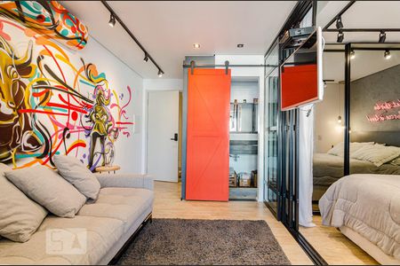 Sala de apartamento à venda com 1 quarto, 40m² em Pinheiros, São Paulo