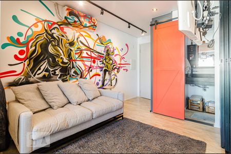 Sala de apartamento à venda com 1 quarto, 40m² em Pinheiros, São Paulo