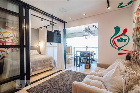 Sala de apartamento à venda com 1 quarto, 40m² em Pinheiros, São Paulo