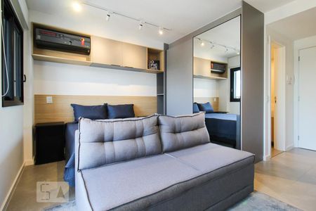 Sala/Quarto de kitnet/studio para alugar com 1 quarto, 26m² em Indianópolis, São Paulo
