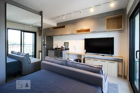 Sala/Quarto de kitnet/studio para alugar com 1 quarto, 26m² em Indianópolis, São Paulo