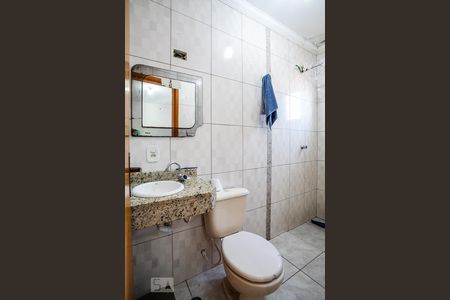 Banheiro da Suíte de apartamento à venda com 3 quartos, 90m² em Vila Pires, Santo André