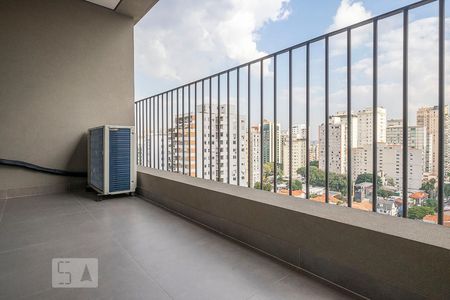 Studio - Varanda de kitnet/studio para alugar com 1 quarto, 30m² em Cerqueira César, São Paulo