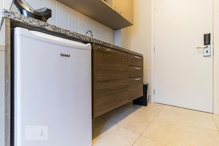 Studio para alugar com 20m², 1 quarto e sem vaga Studio para alugar com 20m², 1 quarto e sem vagaCozinha - Frigobar
