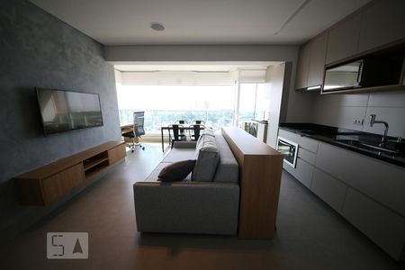 Sala de apartamento para alugar com 1 quarto, 43m² em Jardim Aeroporto, São Paulo