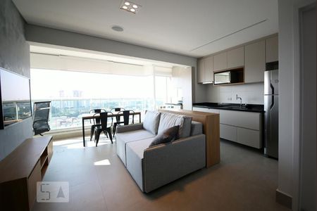 Sala de apartamento para alugar com 1 quarto, 43m² em Jardim Aeroporto, São Paulo