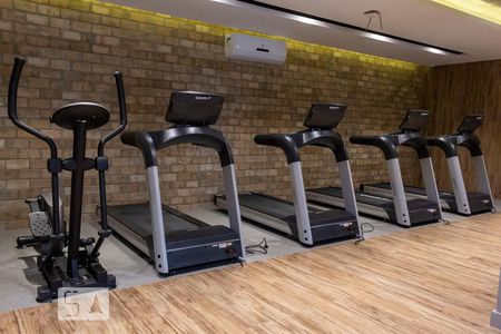 Studio para alugar com 26m², 1 quarto e sem vaga Studio para alugar com 26m², 1 quarto e sem vagaÁrea comum - Academia