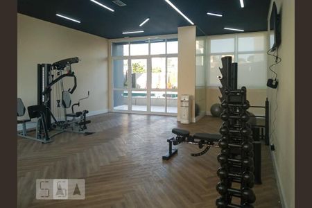 Apartamento para alugar com 34m², 2 quartos e 1 vaga Apartamento para alugar com 34m², 2 quartos e 1 vagaÁrea Comum - Academia