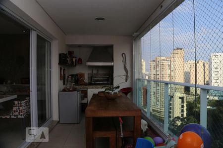Varanda gourmet de apartamento à venda com 3 quartos, 129m² em Paraíso do Morumbi, São Paulo